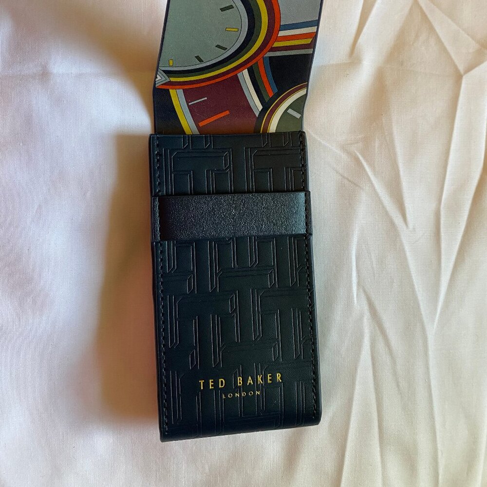 Vintage TED BAKER London Eyeglasses Sunglasses Soft Case Rubber, Blue, Like New